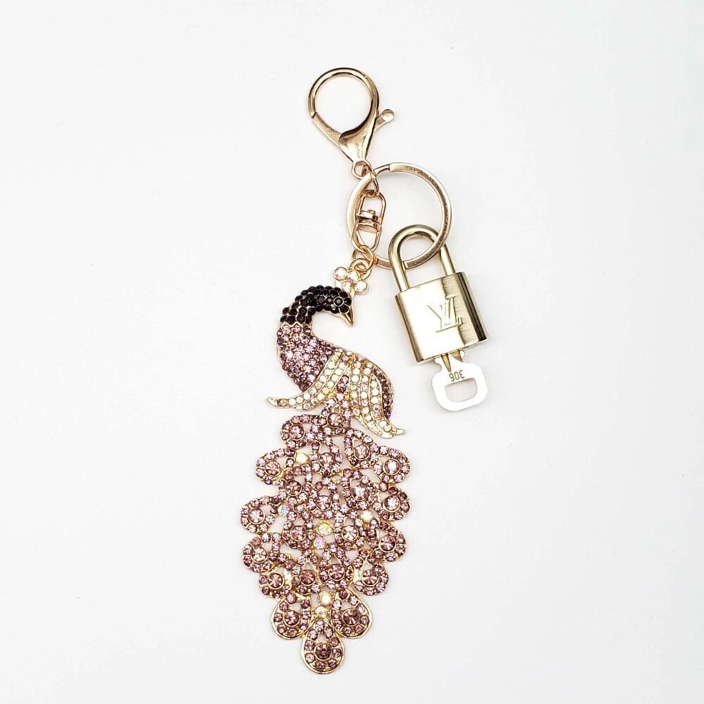 Authentic LV Gold Padlock🔒 Unbranded Swan Keychain Charm for Louis Vuitton Bag